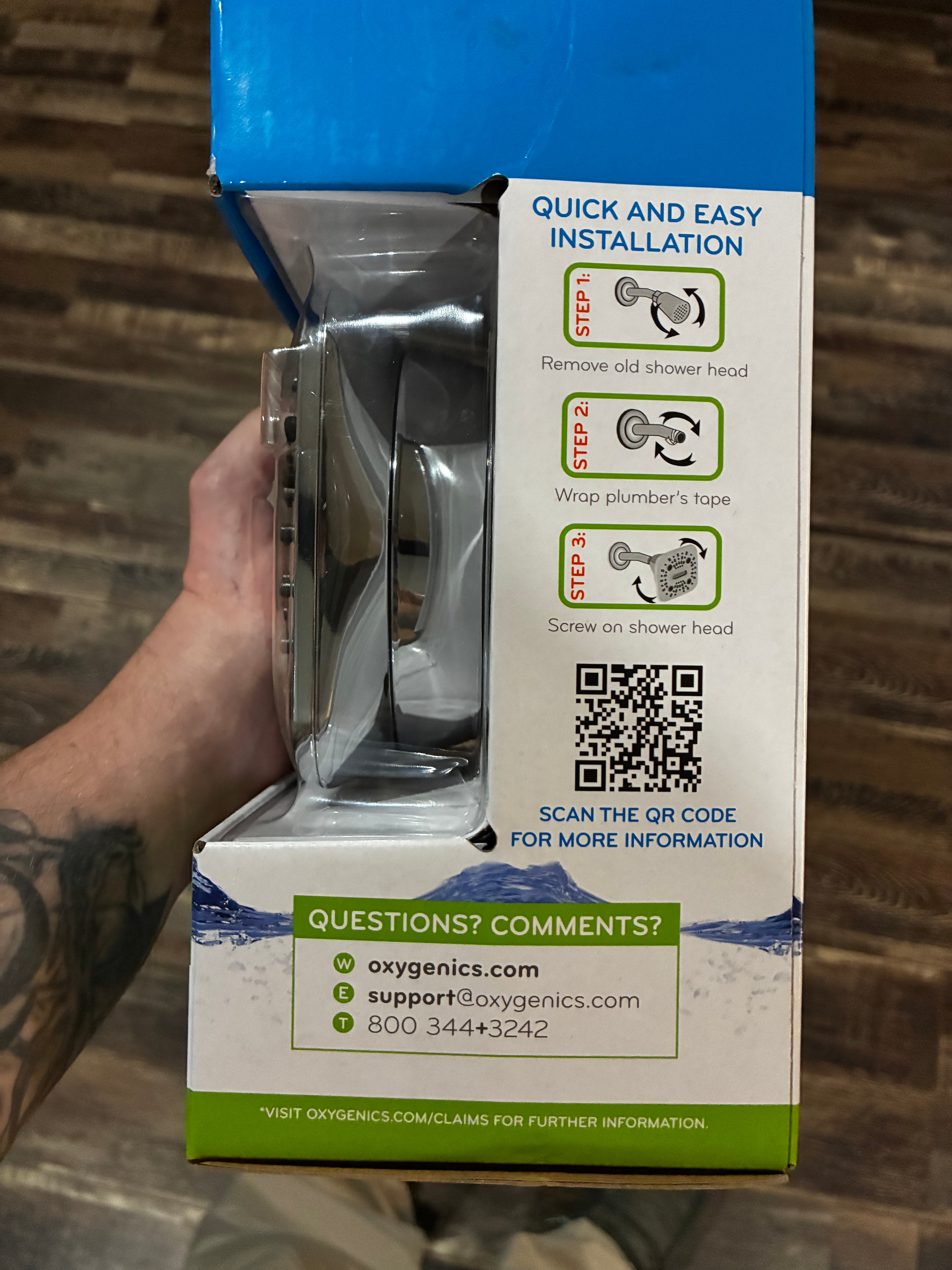 Oxygenics shower head