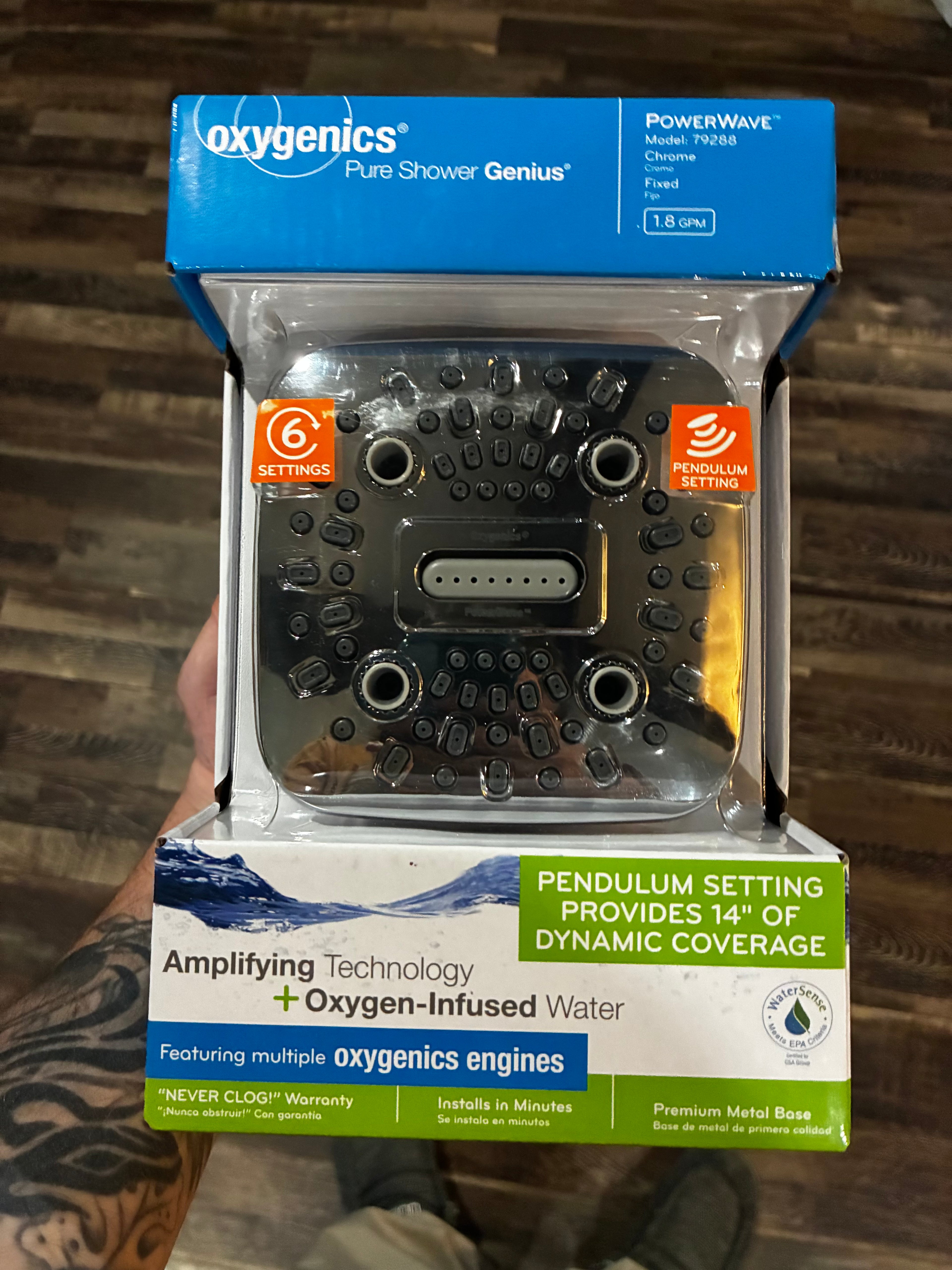 Oxygenics shower head