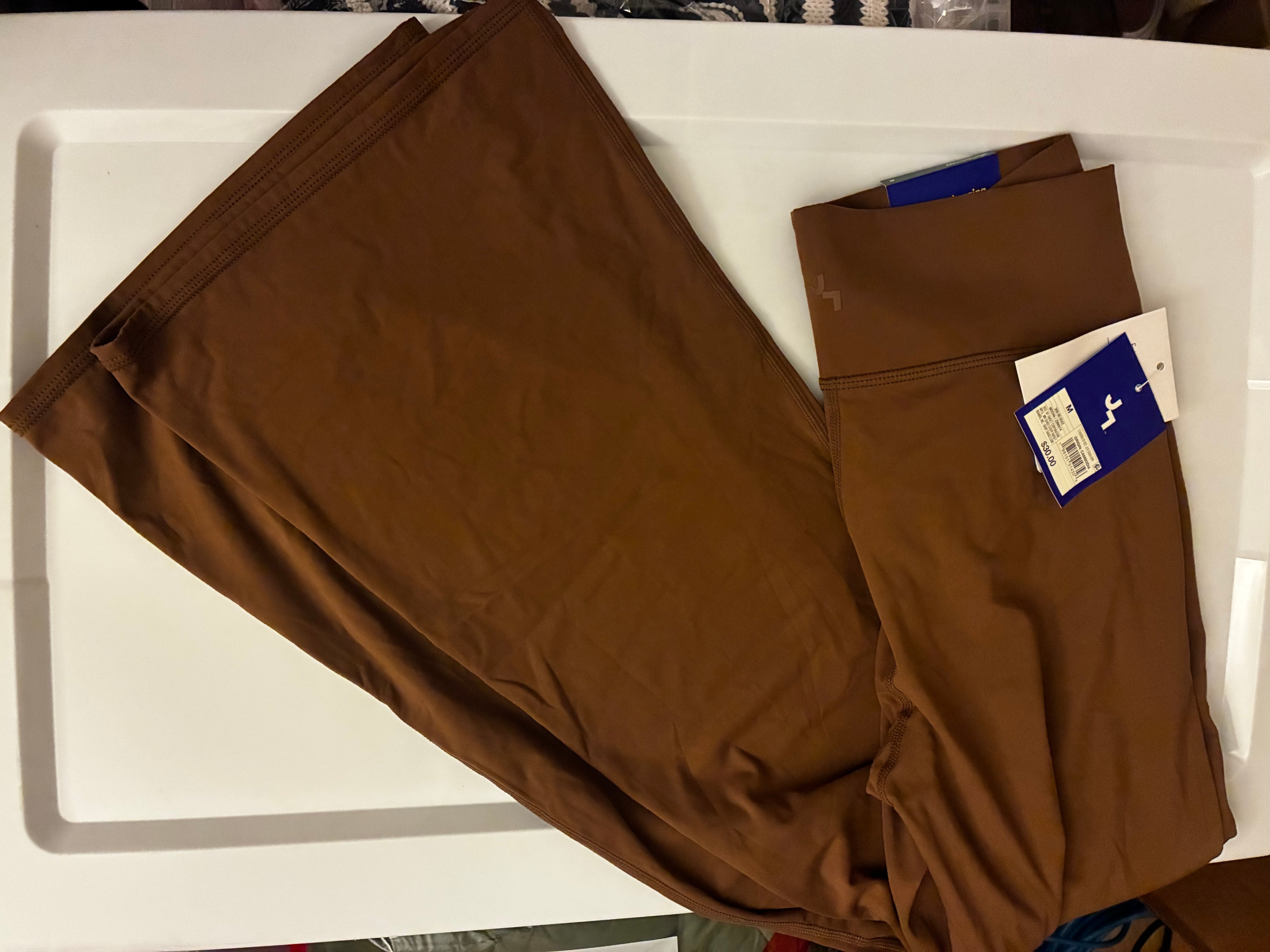 Women's High Rise Crossover Waistband Flare Leggings - JoyLab