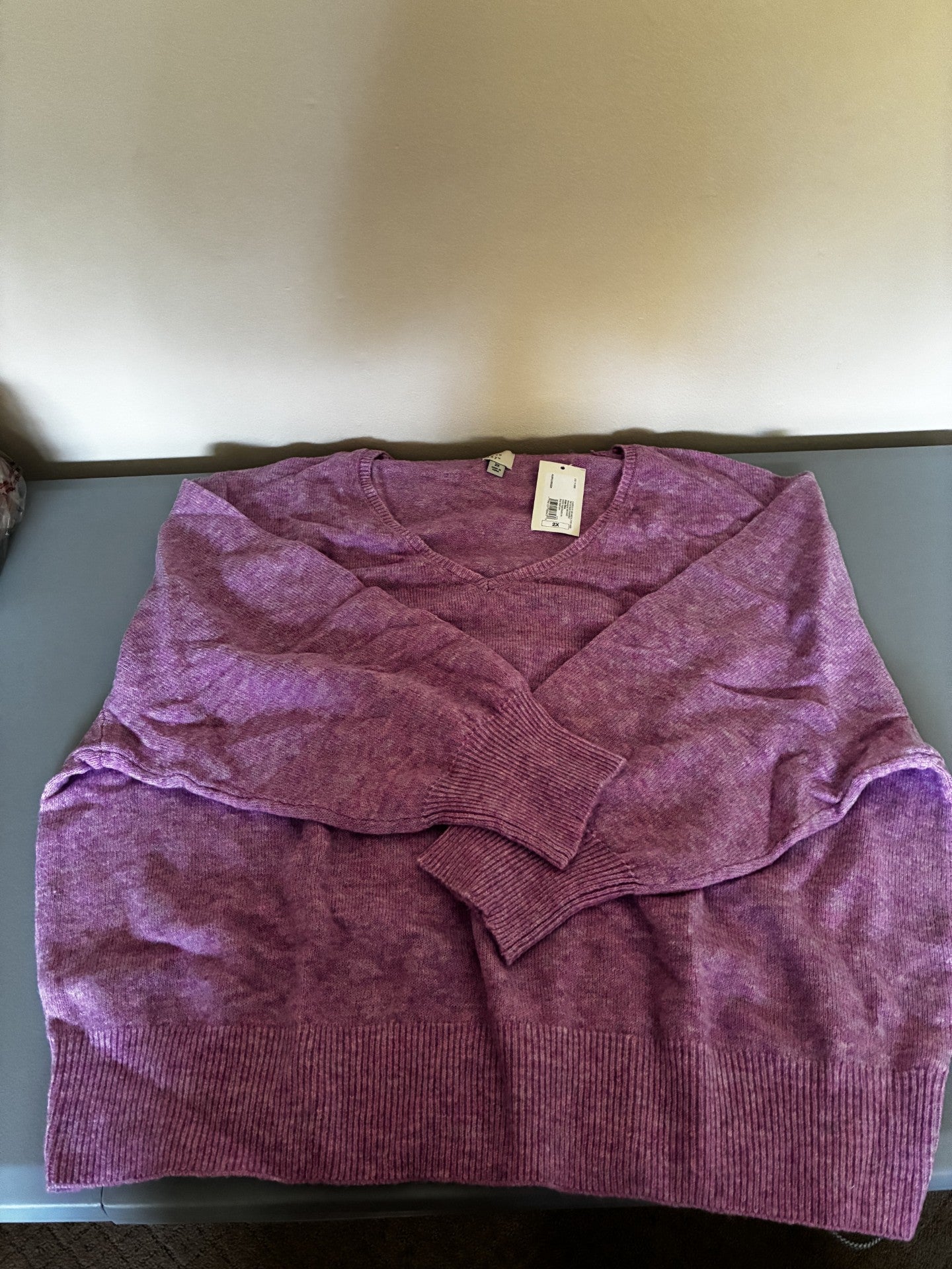 Women's Cozy Knit V-Neck Pullover Sweater - A New Day