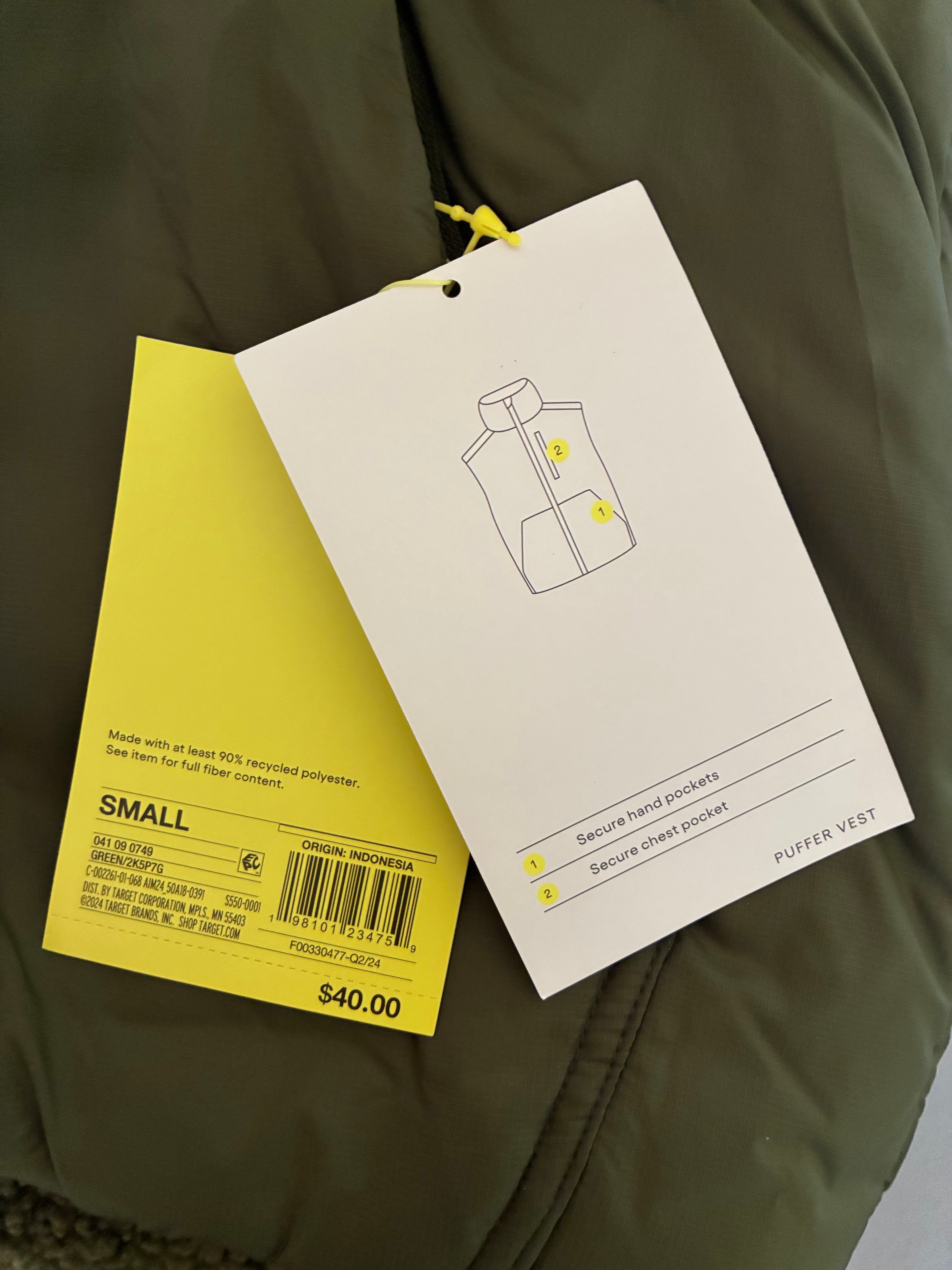 Men's Puffer Vest - All In Motion