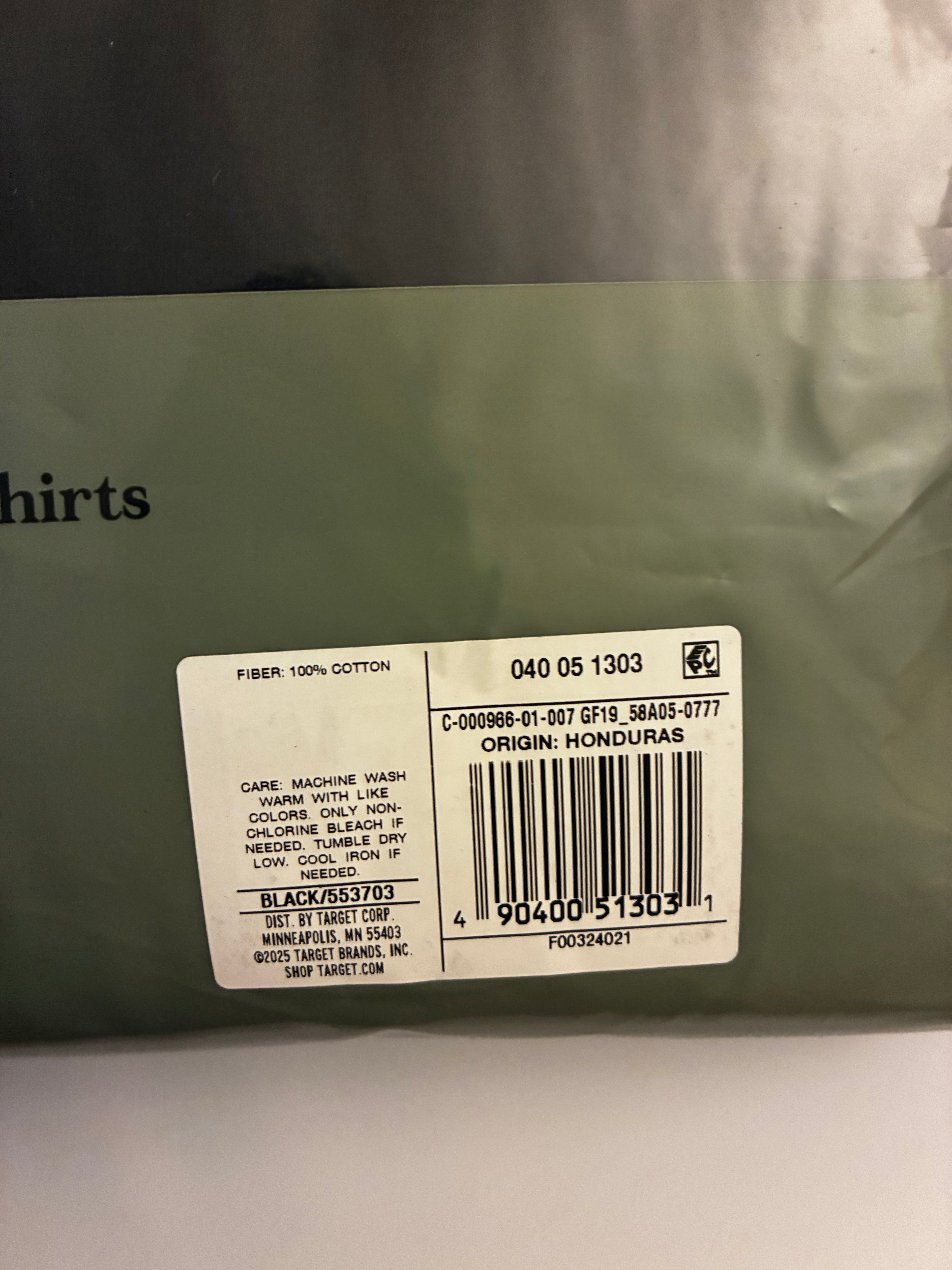 Goodfellow & Co Mens Classic Crew Neck T Shirts Black 38/40 4 Pack