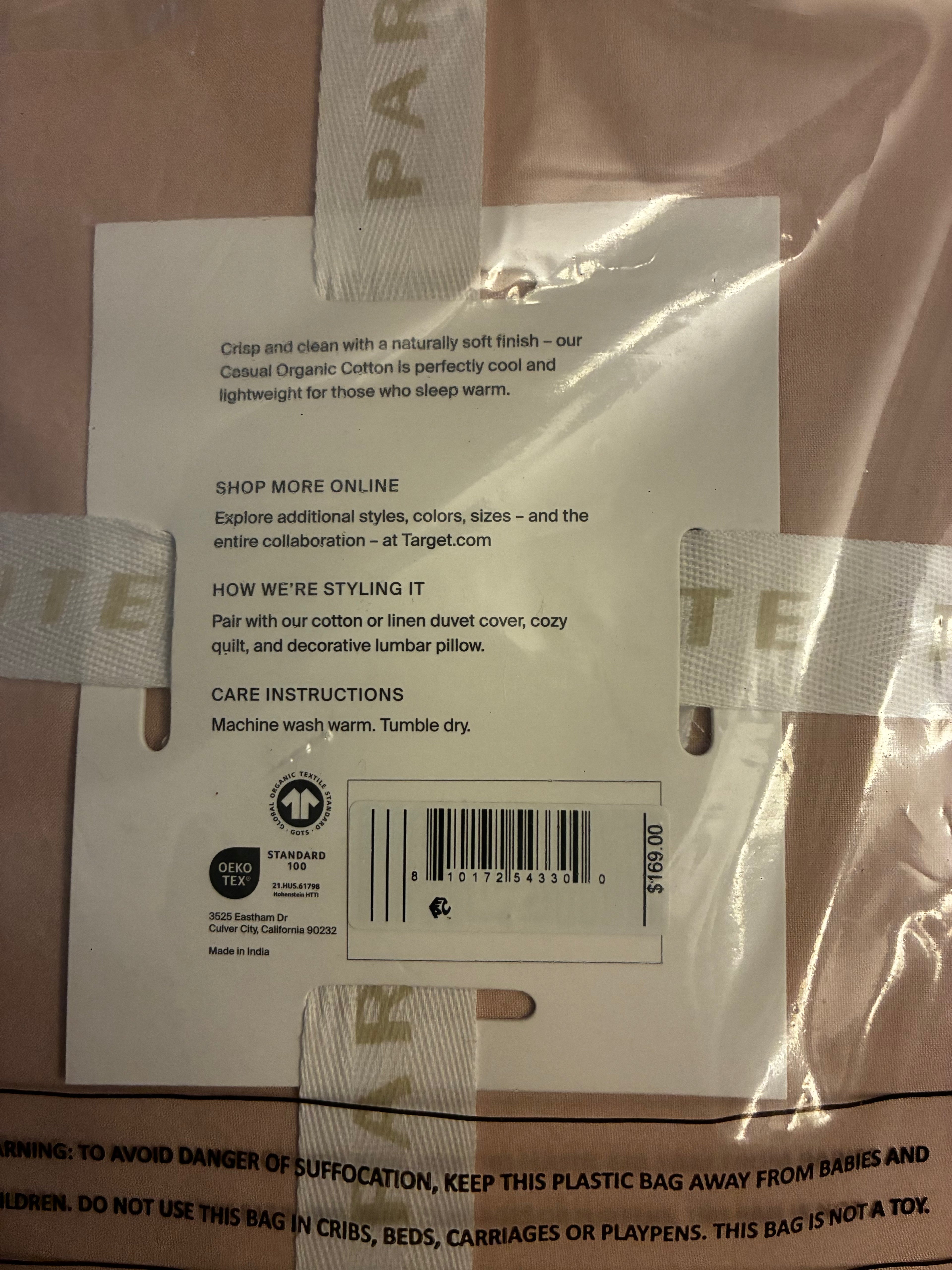 Parachute Cotton sheet set