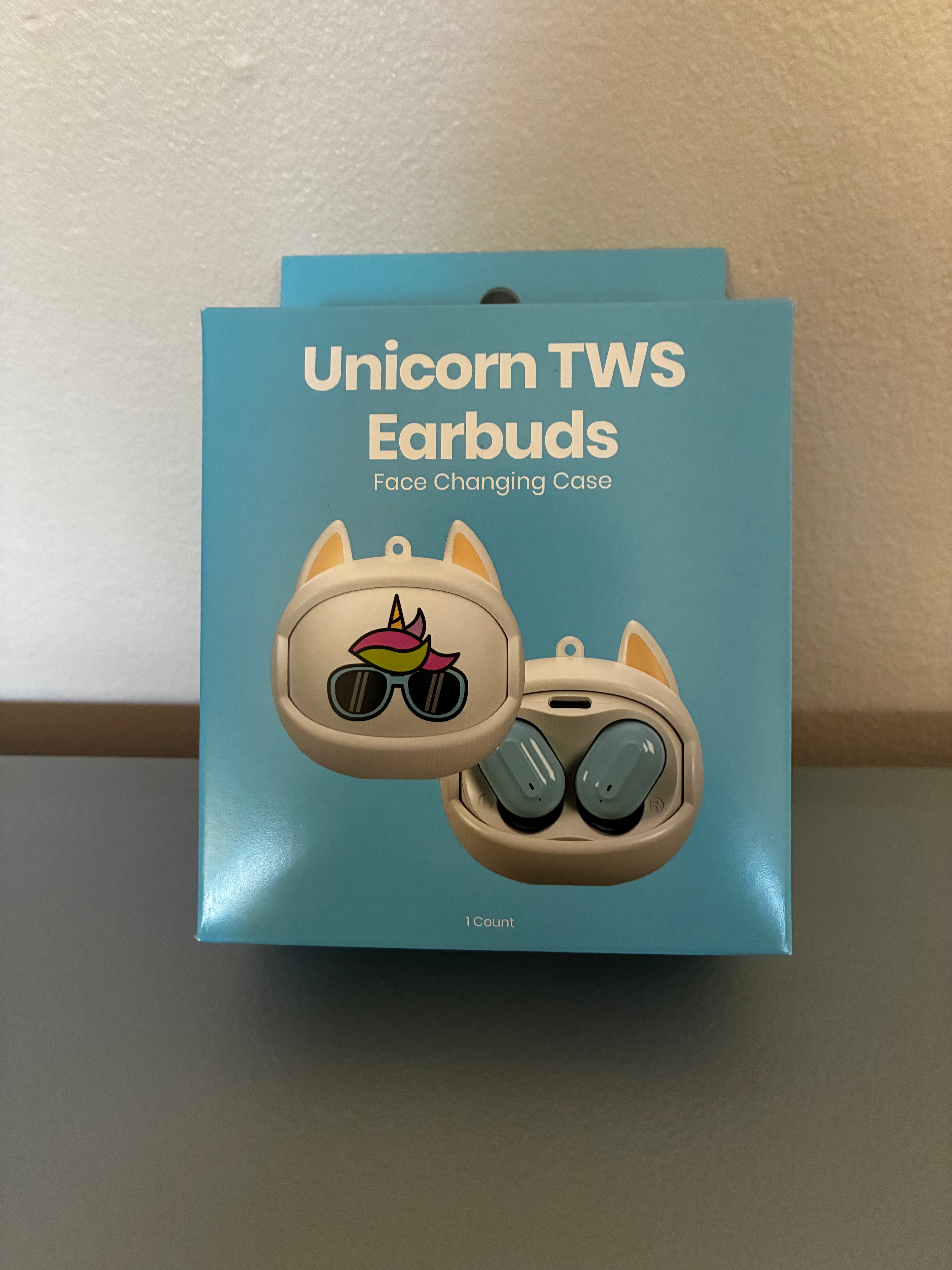 GEMS 'Unicorn' Spinning Animal Face TWS Earbuds