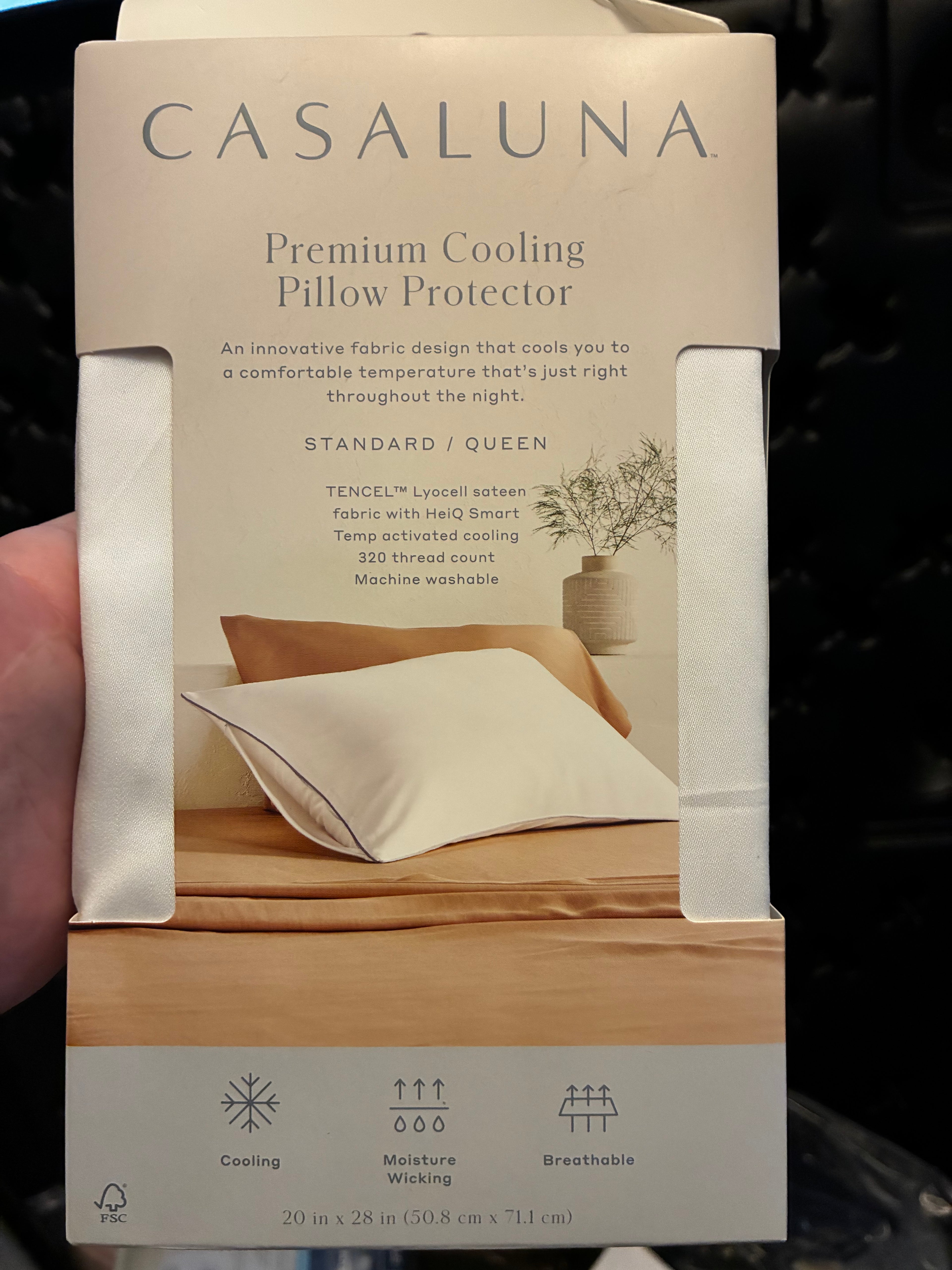 Casaluna premium pillow cooling cover