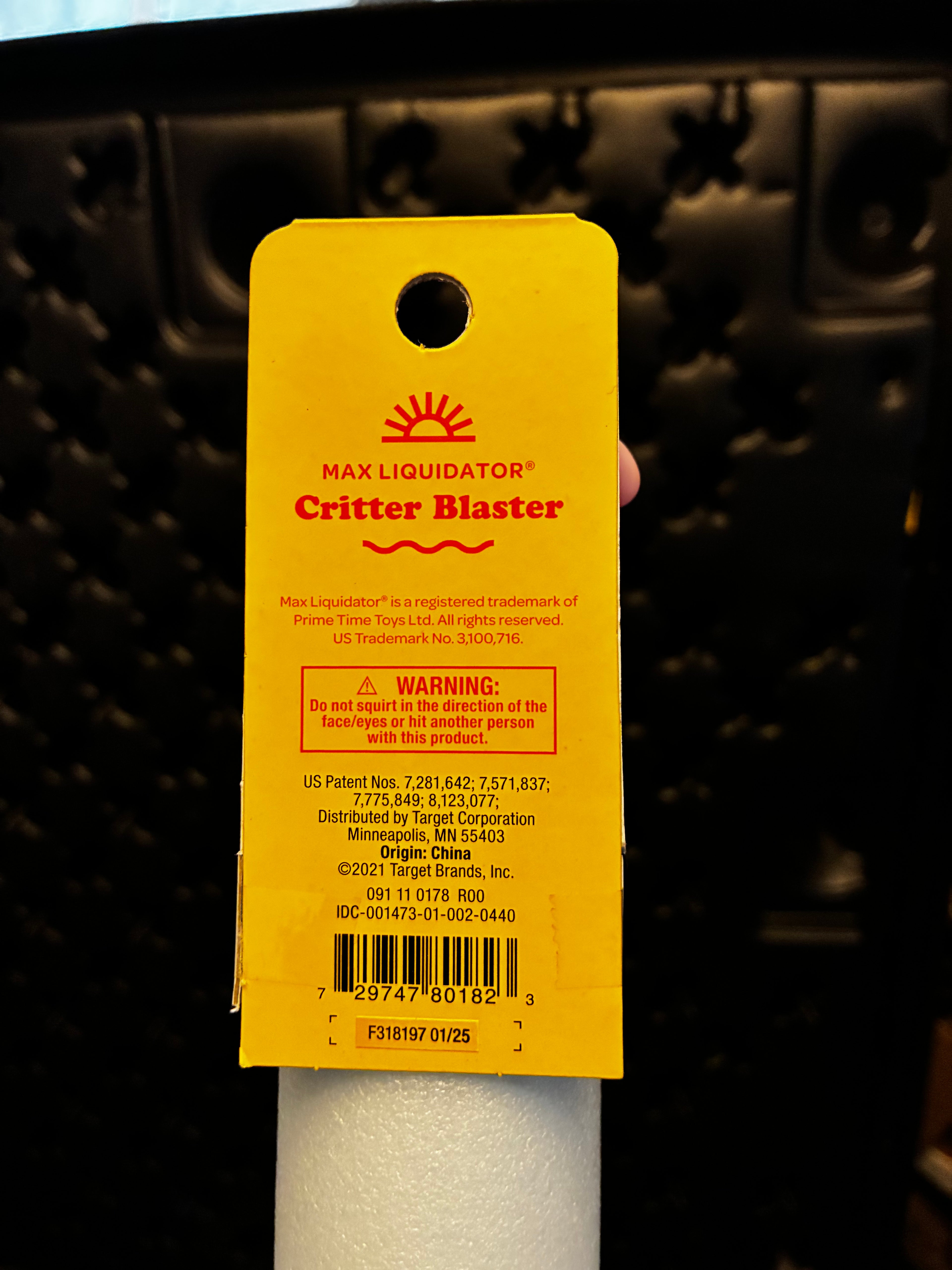 Sun squad critter blaster