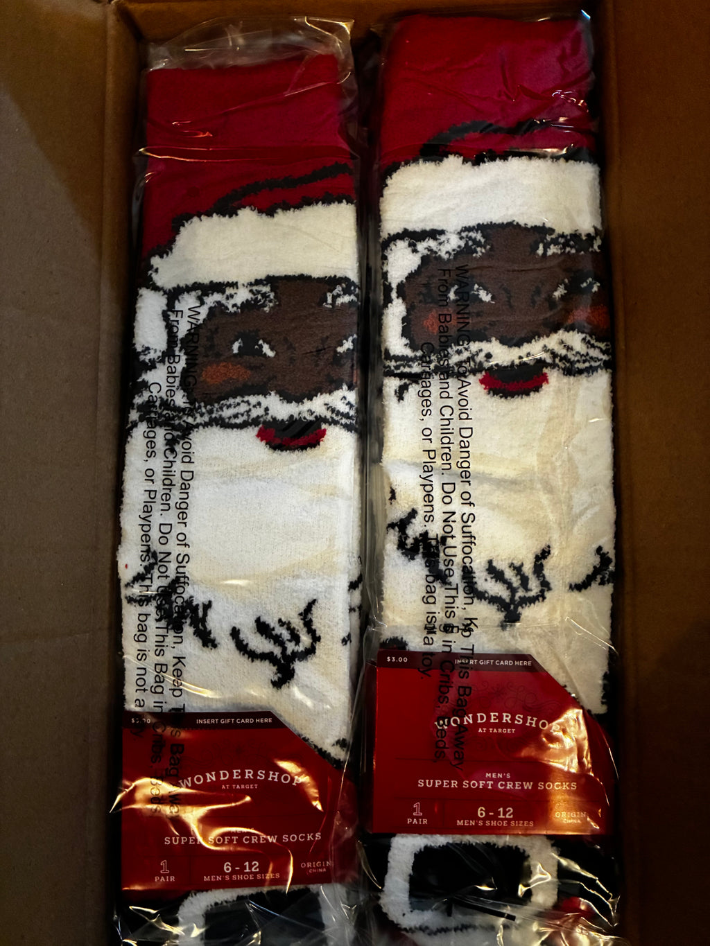 Christmas socks 12 pack