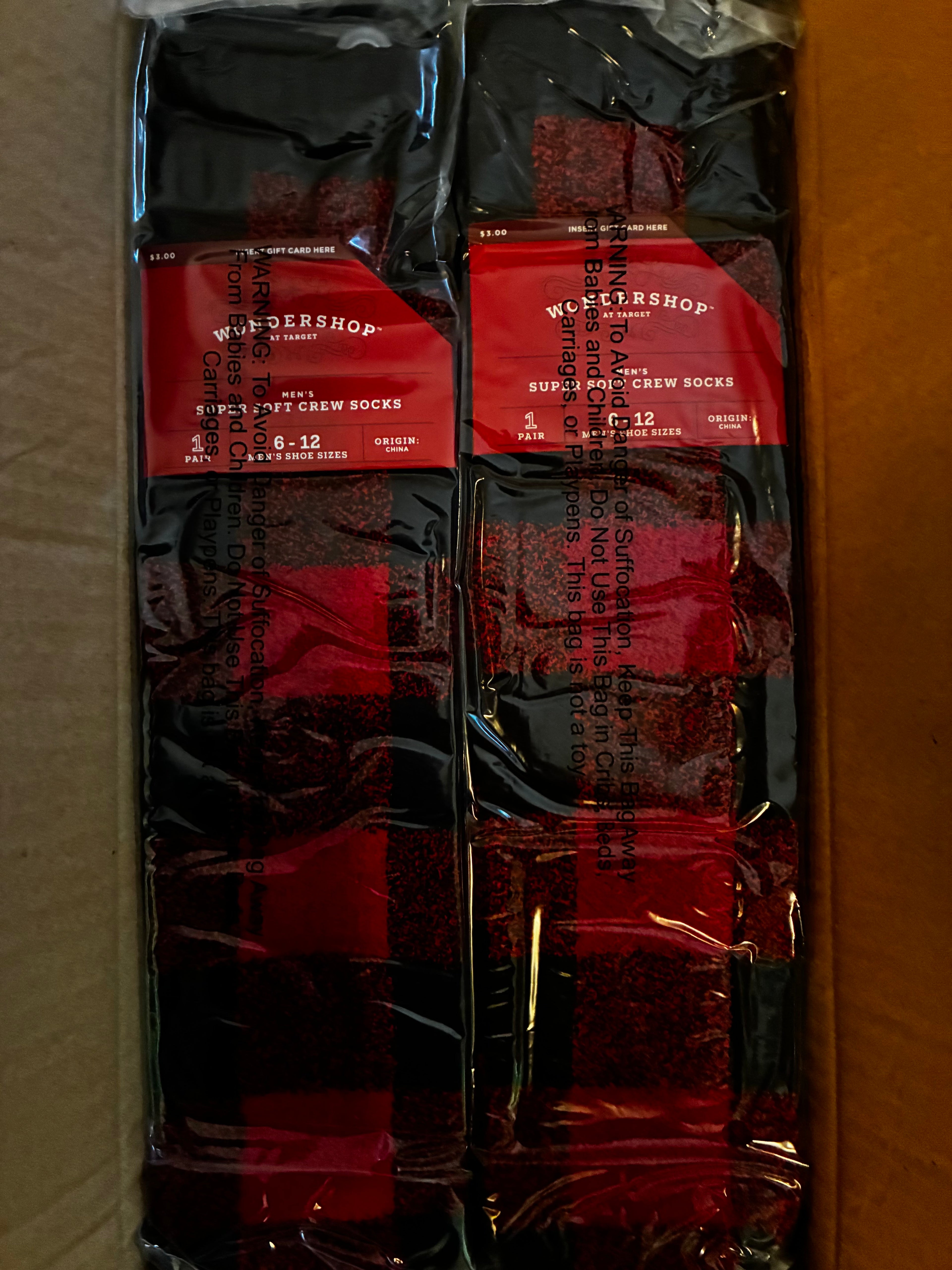 Christmas socks 12 pack