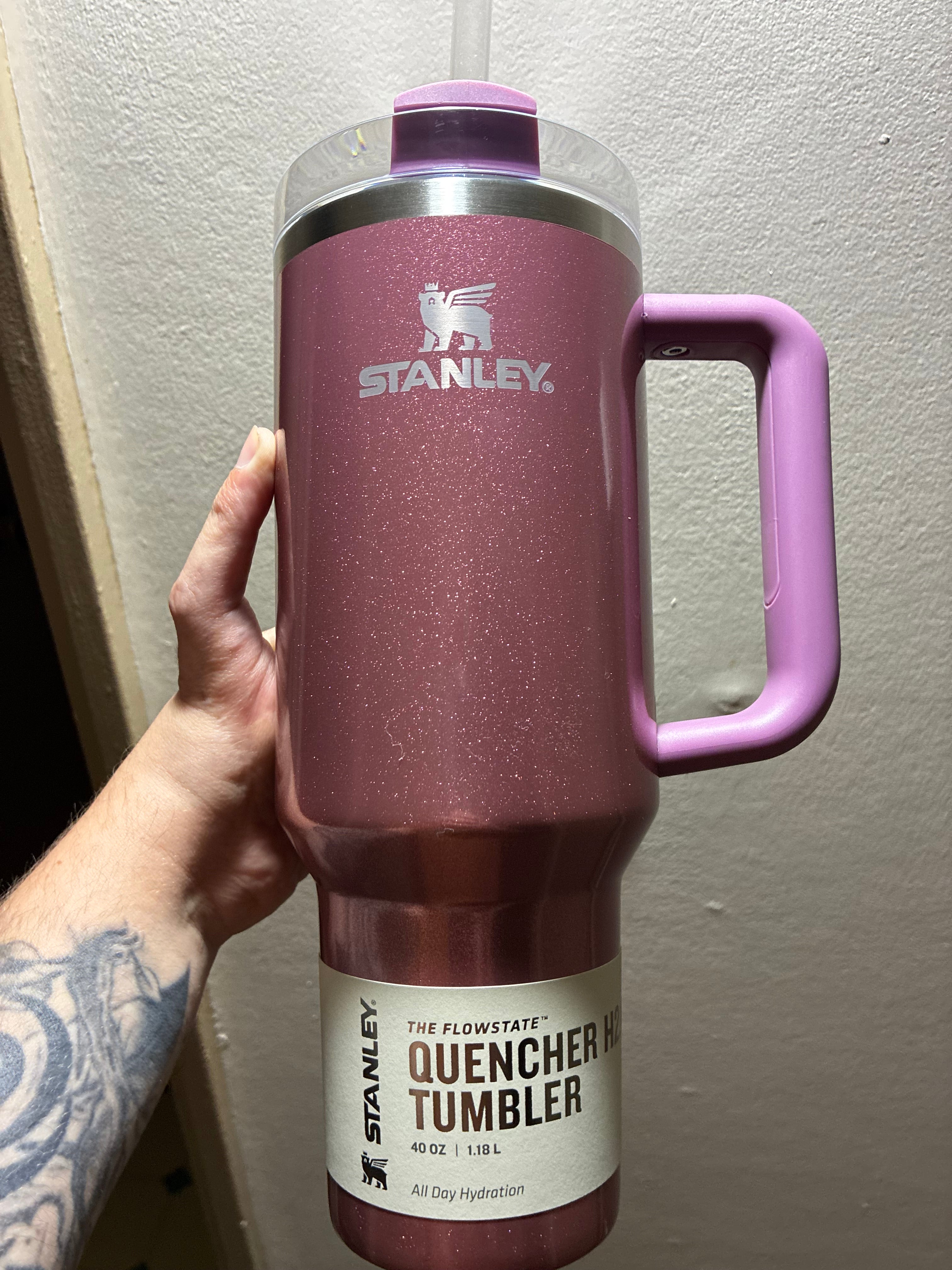 40 oz Stanley tumbler with straw