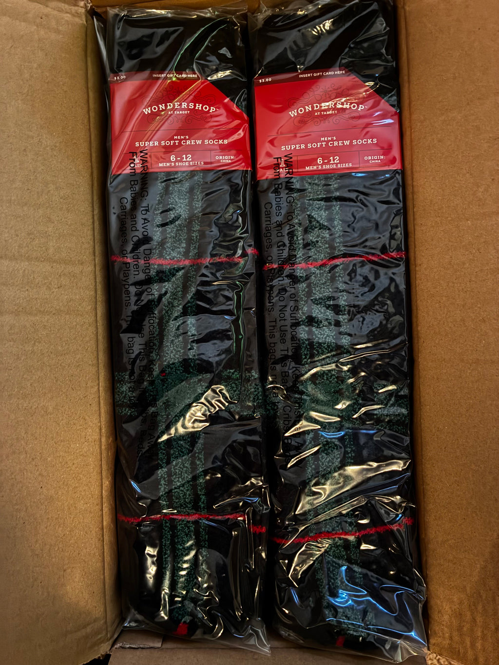 Christmas socks 12 pack