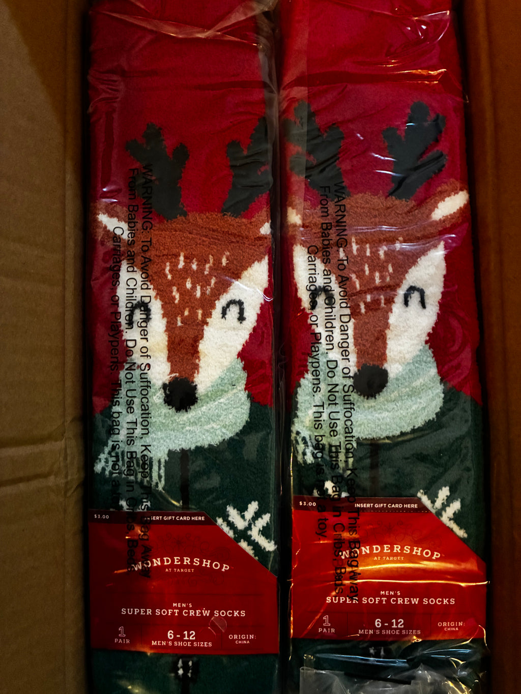 Christmas socks 12 pack