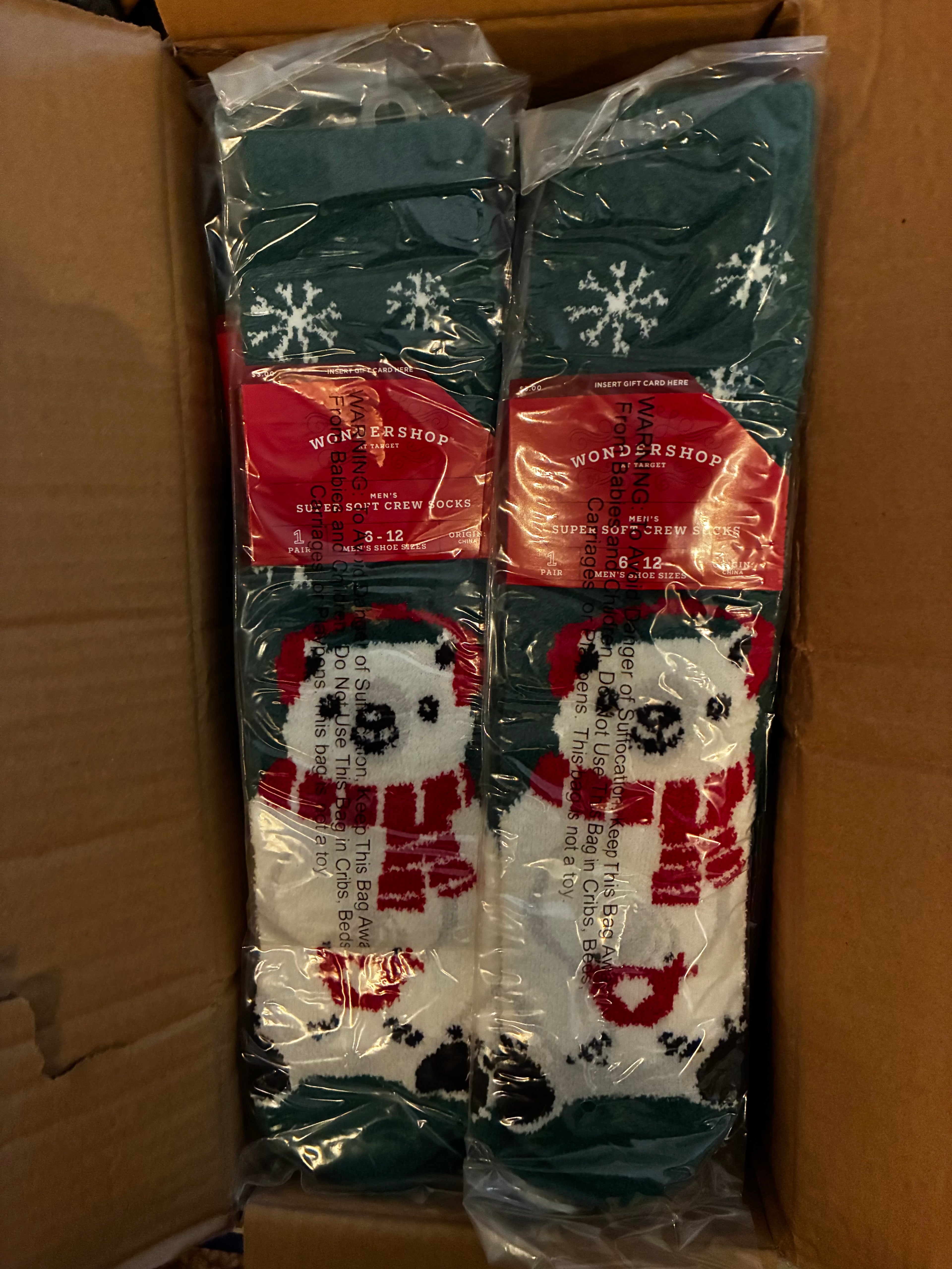 Christmas socks 12 pack