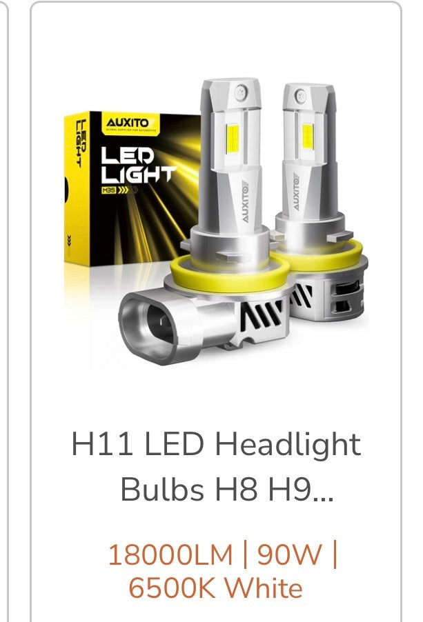 Auxito H11 LED headlights