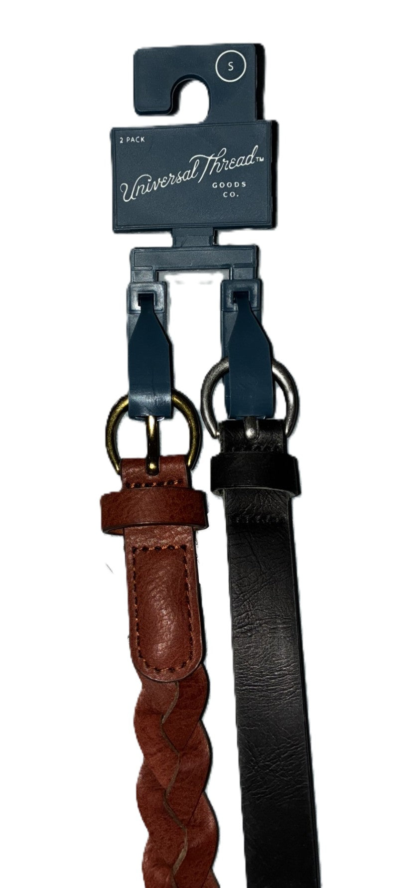 Universal Threads non leather belt 2 pack